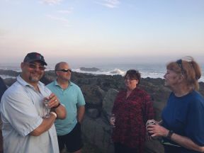 PH Jon, Tom, Karen and me - at Tsitsikama beach brai March 2017 small