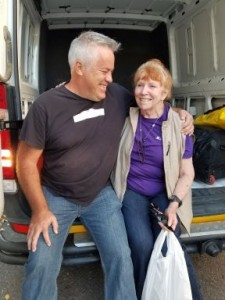 PH Paula with Mike, chase truck driver and great help! small