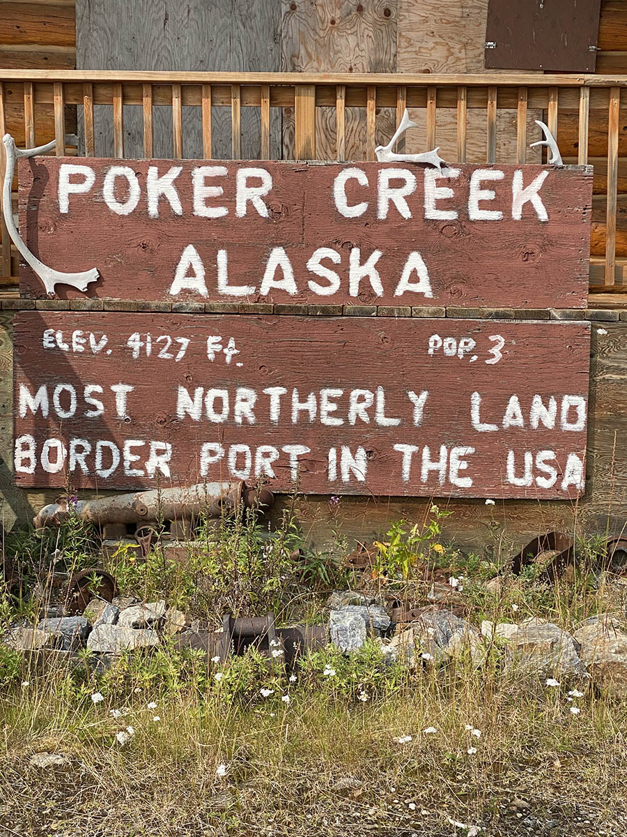 Poker Creek Sign